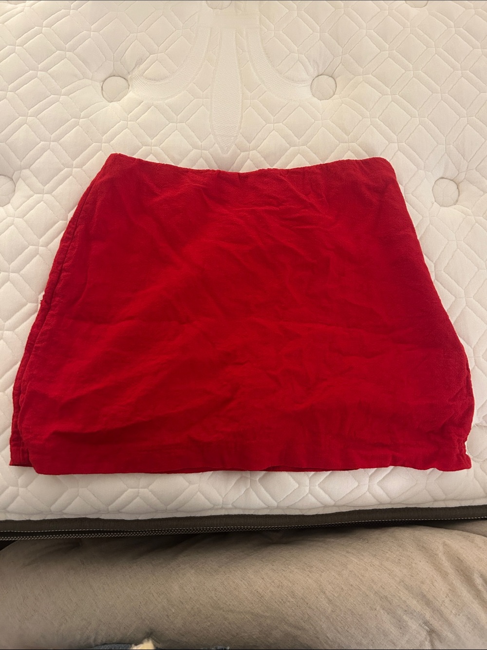 Abercrombie & Fitch Red Women's Mini Skort - Classic Solid Style S